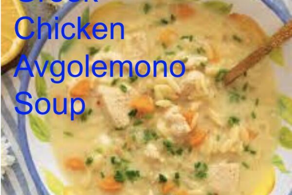 Greek Chicken Avgolemono Soup